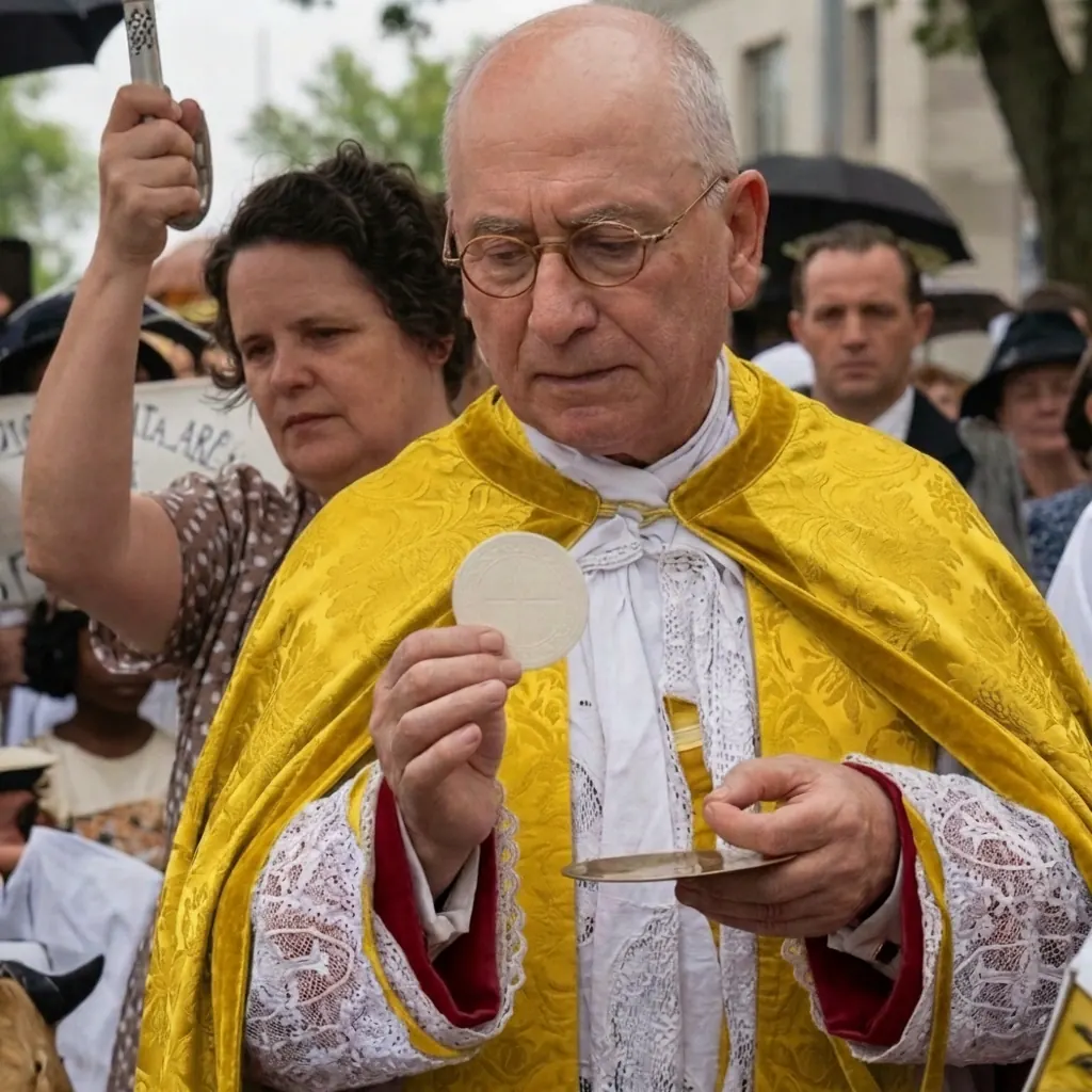 Dom Carlos celebrando la Santa Misa en la ICAB