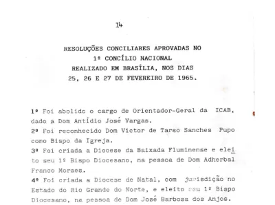 Portada de Resoluciones del primer Concilio de la ICAB