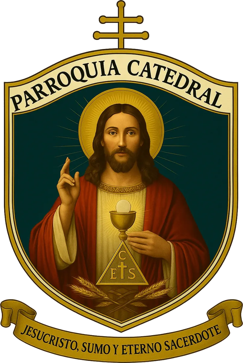 Escudo de la Catedral Jesucristo Sumo y Eterno Sacerdote
