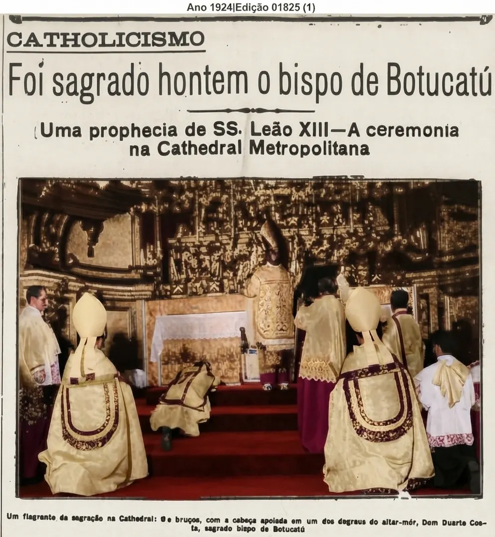 Consagración episcopal en la Catedral Metropolitana, 1924