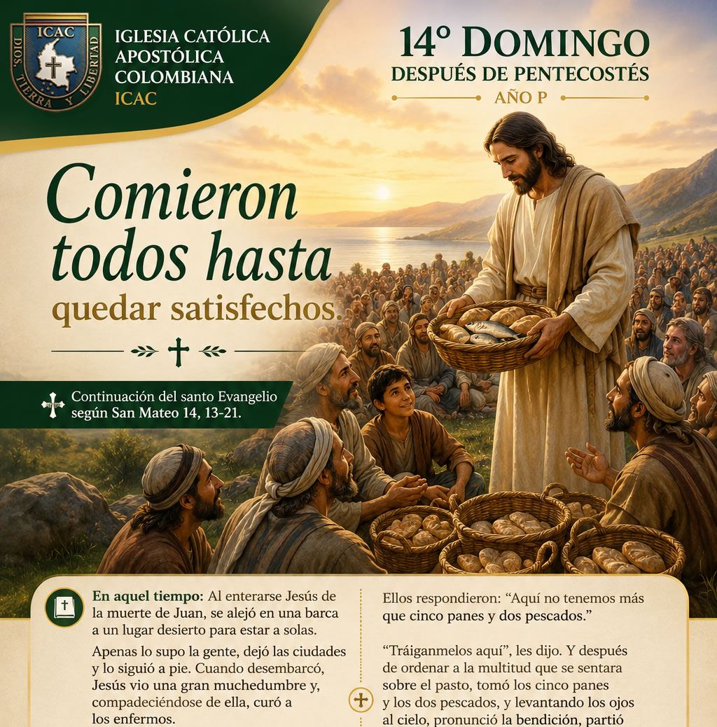Portada Hoja Dominical — 14° Domingo después de Pentecostés - Año P