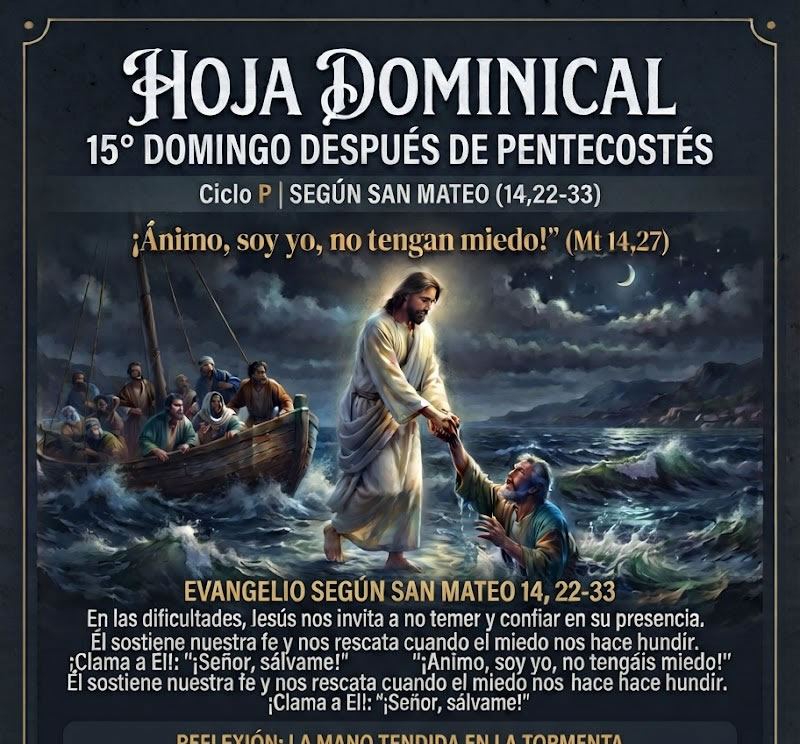 Portada Hoja Dominical — 15° Domingo después de Pentecostés - Año P